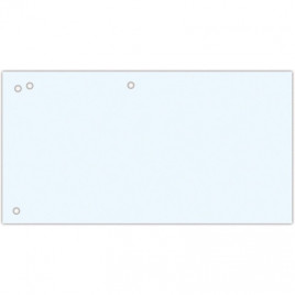 Przekładki kartonowe Office Products 1/3 A4 białe (100)
