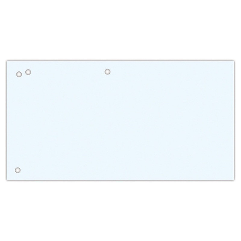 Przekładki kartonowe Office Products 1/3 A4 białe (100)