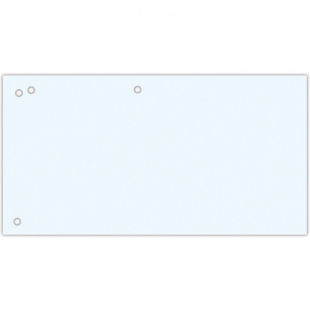 Przekładki kartonowe Office Products 1/3 A4 białe (100)