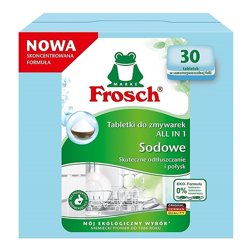 Tabletki do zmywarki Frosch All-in-1 Lemon Sodowe (30)