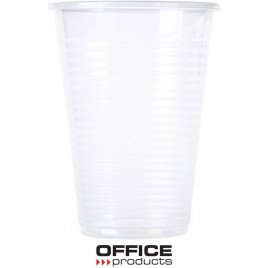 Kubek plastikowy Office Products 200ml termiczny transparentny (100)
