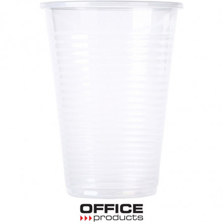 Kubek plastikowy Office Products 200ml termiczny transparentny (100)