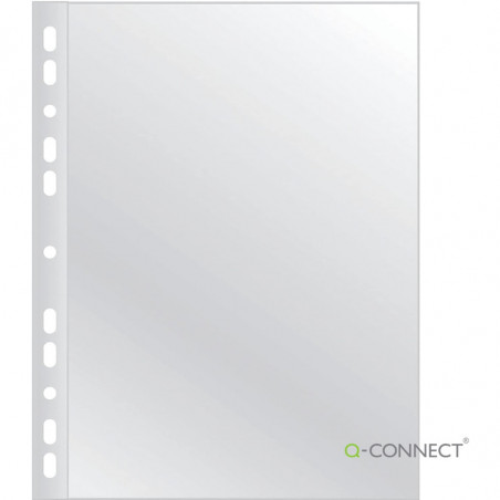Koszulki Q-Connect A4/120µm groszkowe (100)