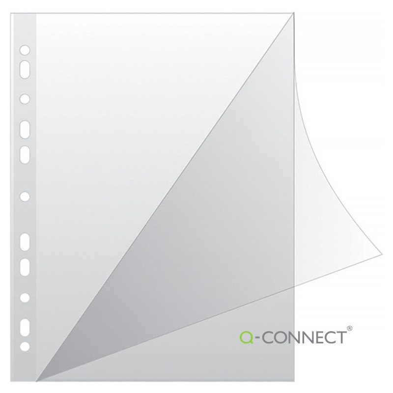 Koszulki Q-Connect A4/100µm Typ L krystaliczne (100)
