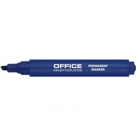 Marker permanentny Office Products 1-5mm ścięty niebieski