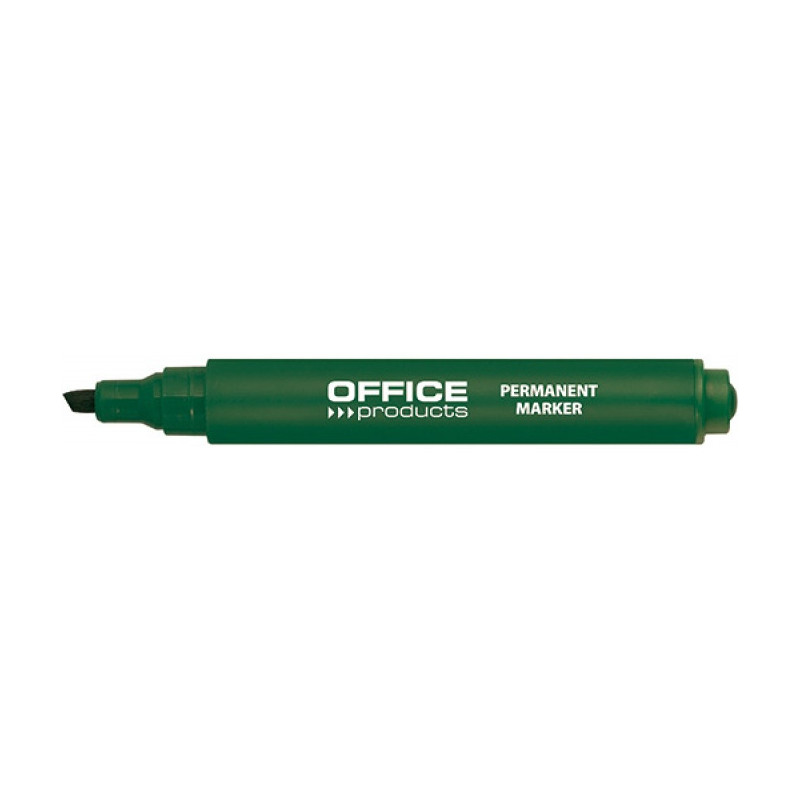Marker permanentny Office Products 1-5mm ścięty zielony
