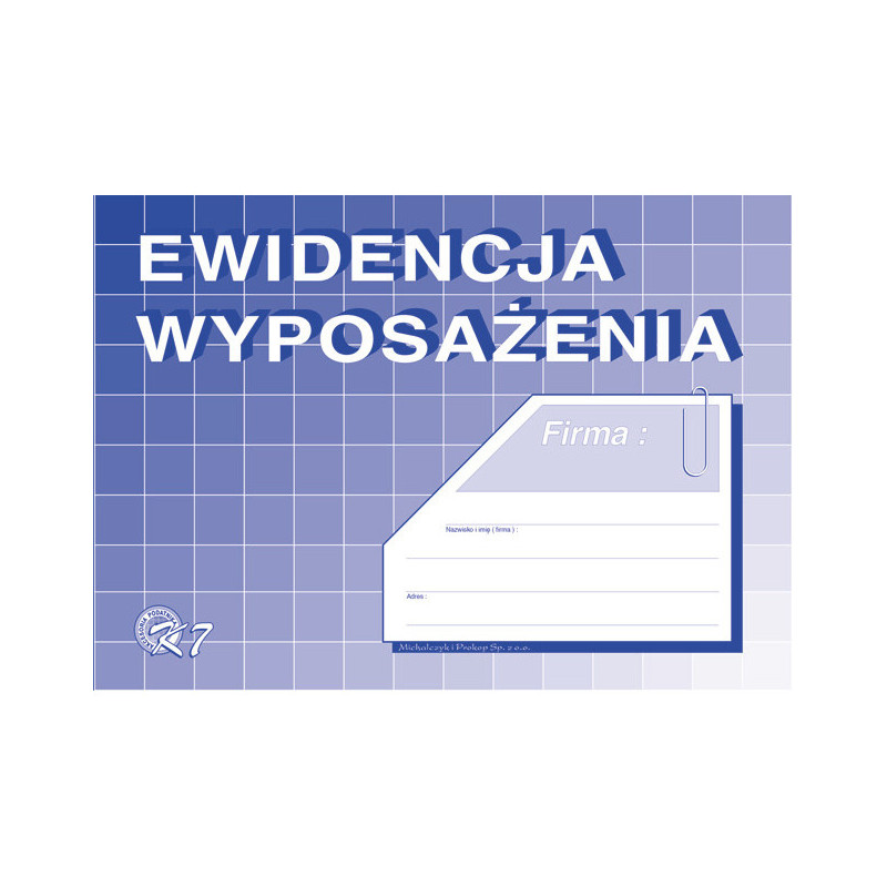 EWIDENCJA WYPOSAŻENIA A5
