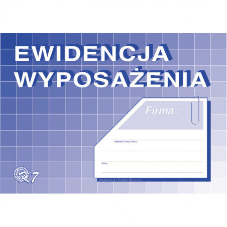 EWIDENCJA WYPOSAŻENIA A5