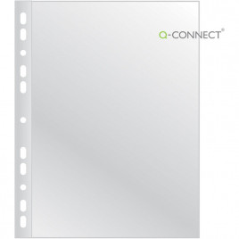 Koszulki Q-Connect A4/90µm poszerzane krystaliczne (50)