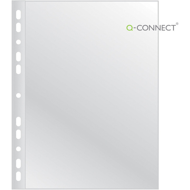 Koszulki Q-Connect A4/90µm poszerzane krystaliczne (50)
