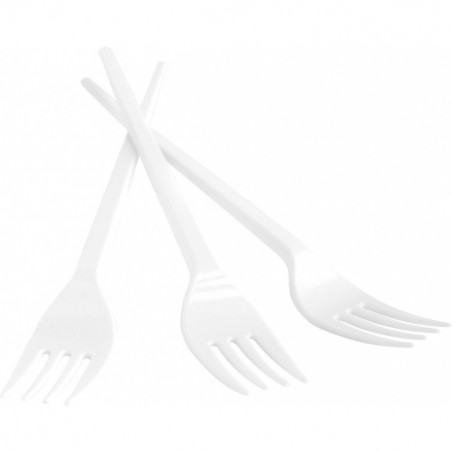 Widelec plastikowy Office Products 17cm biały (100)