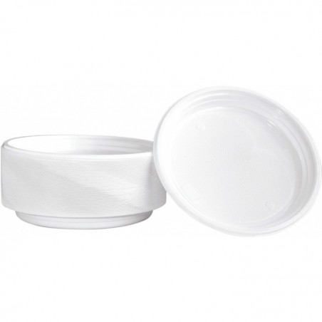 Talerz plastikowy Office Products śr.22cm biały (100)