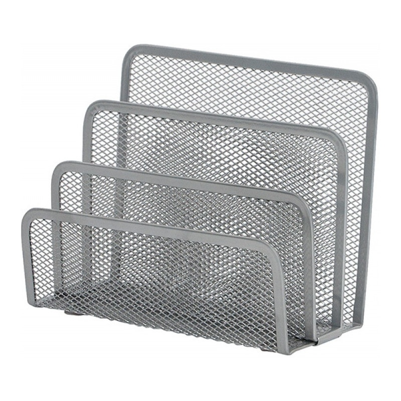 Sorter do korespondencji Q-Connect 3 przegrody metalowy srebrny