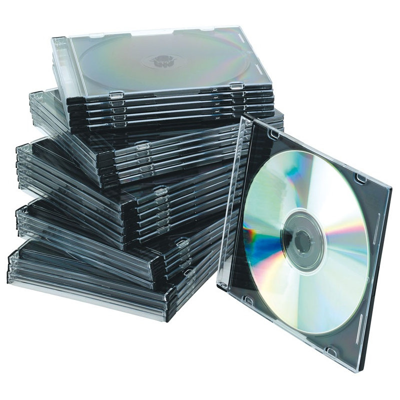 Pudełko na płytę Q-Connect slim transparentne (25)