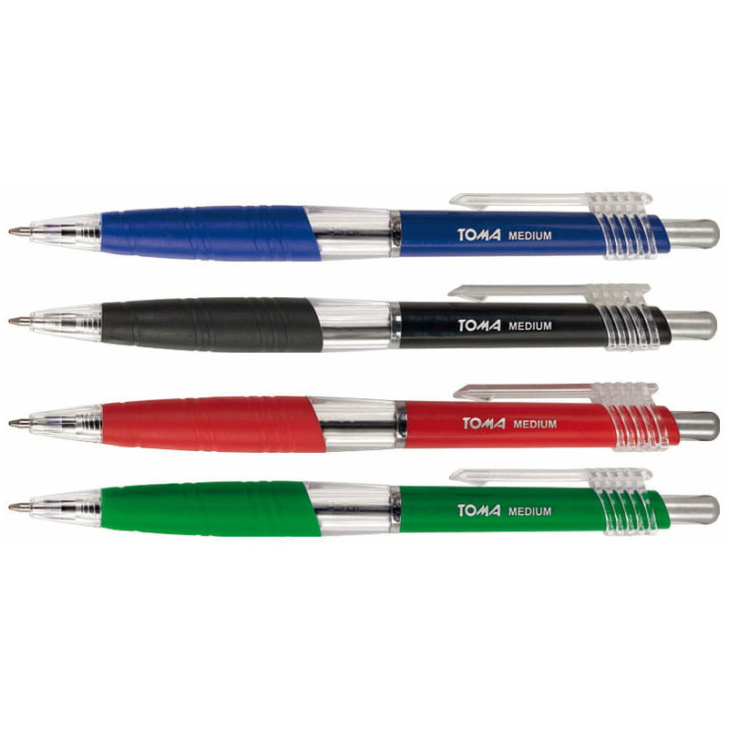 Długopis Toma Medium 1.0mm czerwony