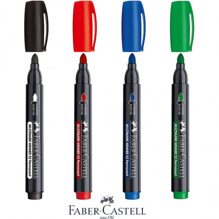 Marker permanentny Faber-Castell 52 czerwony