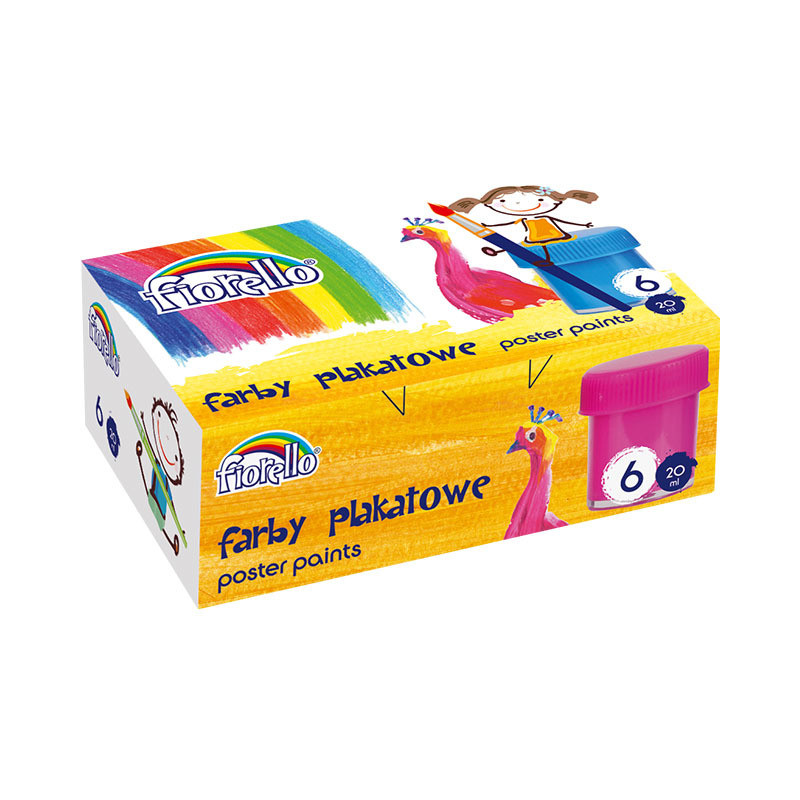 FARBY PLAKATOWE FIORELLO 20ml*6 KOLORÓW