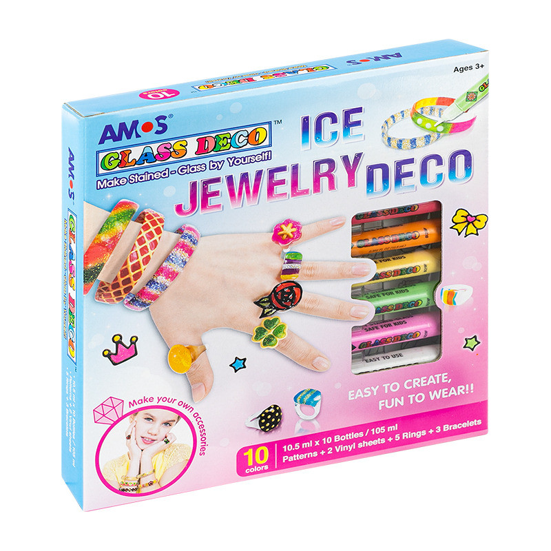 FARBY WITRAŻOWE AMOS ICE JAWELRY 10,5ml*10 KOLORÓW