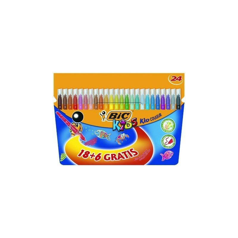 Flamastry BiC Kids Kid Couleur 24 kolory