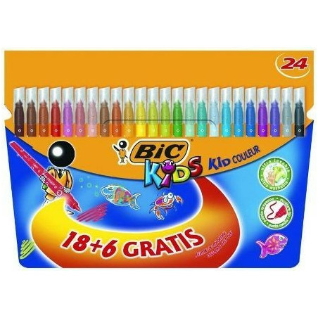 Flamastry BiC Kids Kid Couleur 24 kolory