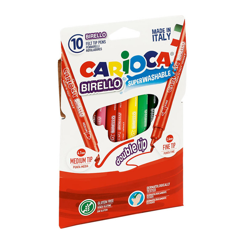 FLAMASTRY CARIOCA BIRELLO 10 KOLORÓW