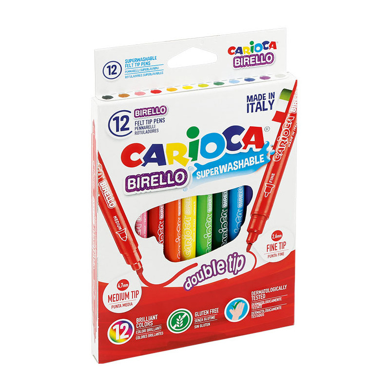 FLAMASTRY CARIOCA BIRELLO 12 KOLORÓW