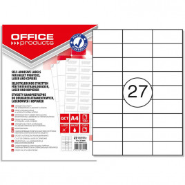 Etykiety Office Products A4 70x30mm białe (100)