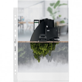 Koszulki Leitz Recycle A4/100µm groszkowe (100)