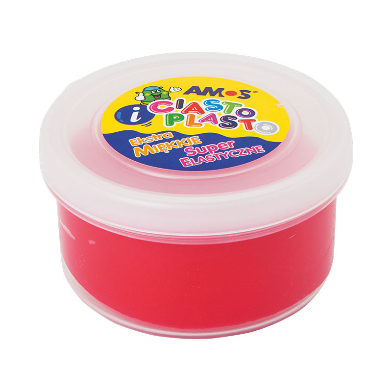 Masa plastyczna Amos Ciasto-Plasto 30g czerwona