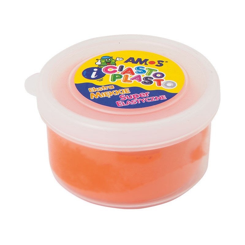 Masa plastyczna Amos Ciasto-Plasto 30g pomarańczowa