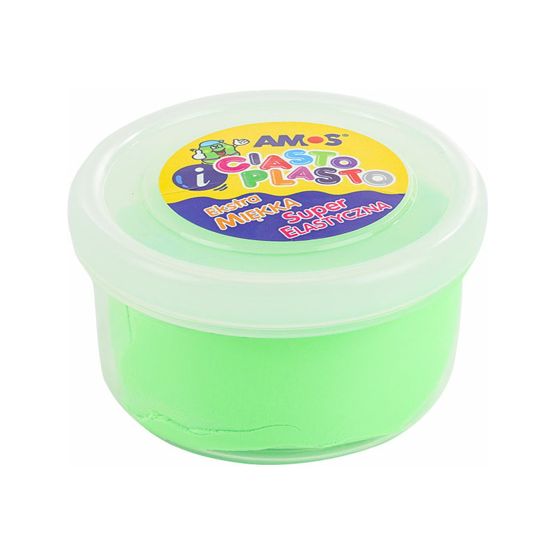 Masa plastyczna Amos Ciasto-Plasto 30g neon zielony