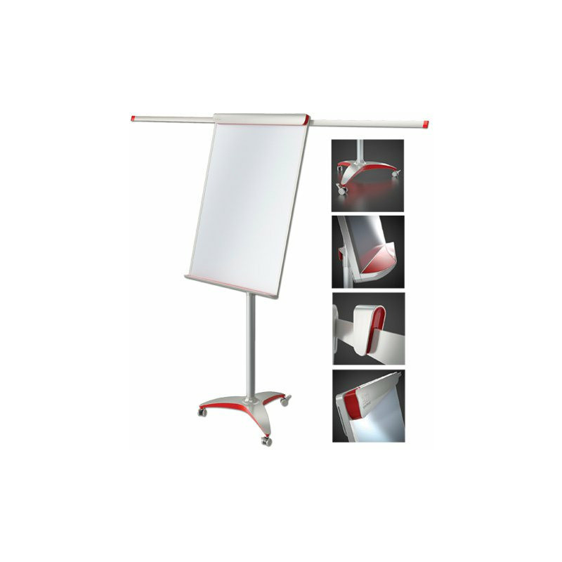 FLIPCHART 2X3 OFFICE PRO RED MOBILNY Z RAMIONAMI