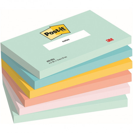 Karteczki Post-it 76x127mm (655-BEA) (6x100)