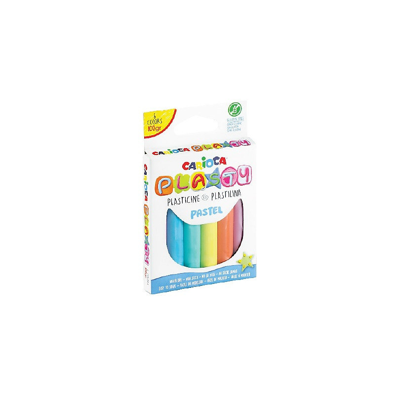 Plastelina Carioca Plasty 100g 6 kolorów