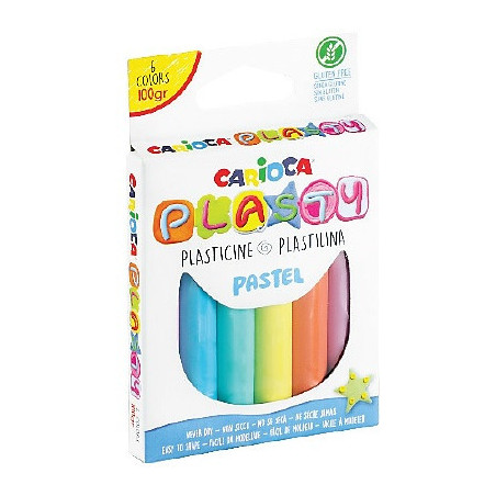 Plastelina Carioca Plasty 100g 6 kolorów