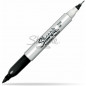 Marker permanentny Sharpie Twin Tip czarny
