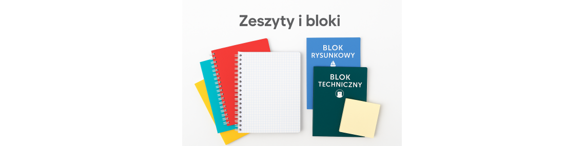 Zeszyty i bloki | Zeszyty szkolne, bloki rysunkowe i techniczne | Sklep online