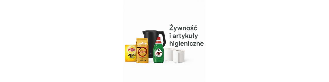 Żywność i artykuły higieniczne | Kawa, herbata, chemia gospodarcza, AGD | Sklep online