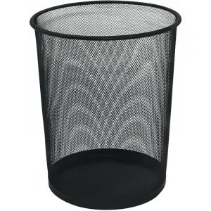 Kosz na śmieci Q-Connect 19L metalowy czarny