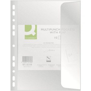 Koszulki z klapką Donau B4/100µm groszkowe (10)