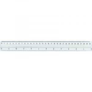 LINIJKA PRZEZROCZYSTA 30cm
