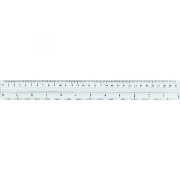 LINIJKA PRZEZROCZYSTA 30cm
