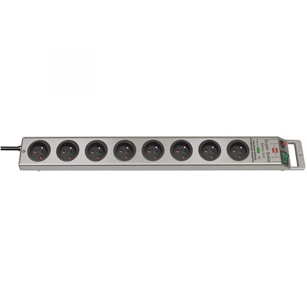 Listwa zasilajaca Bernnenstuhl Supersolid 2.5m/8g srebrna