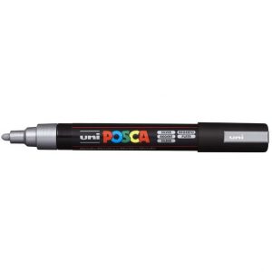MARKER Z FARBĄ PLAKATOWĄ UNI PC-5M POSCA SREBRNY