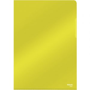 OFERTÓWKI ESSELTE "L" A4/150µm KRYSTALICZNE ŻÓŁTE (25)