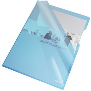 OFERTÓWKI ESSELTE "L" A4/150µm KRYSTALICZNE NIEBIESKIE (25)