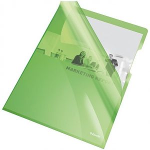 OFERTÓWKI ESSELTE "L" A4/150µm KRYSTALICZNE ZIELONE (25)