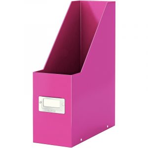 Pojemnik kartonowy Leitz Wow C&S A4/100mm różowy