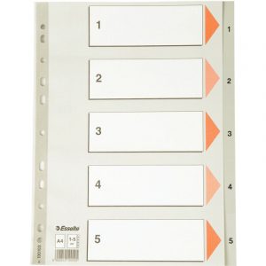 PRZEKŁADKI PP ESSELTE A4 1-5