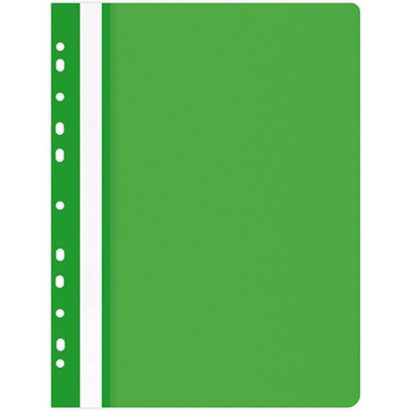 Skoroszyt wpinany Office Products A4 PP zielony (25)
